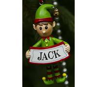 Boxer Gifts PERSONALISED ELF XMAS TREE DECORATION - JACK