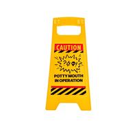 Boxer Gifts Potty Mouth Warning Sign | Hilarious Desk Accessory | Fun Gift For Colleagues, DK1019