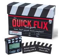 Boxer Gifts Quick Flix Movie Trivia Game - Quiz Games for Adults - Fun Party Game for Groups and Family - Unique Film Lover Gift