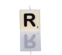 Boxer Gifts R Letter Candle