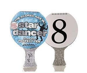 Boxer Gifts Star Dancer Scoring Paddle | Be a Judge & Play Along with TV Talent Shows | Fun for All The Family, Silver, One