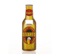 Boxer Gifts Stuart Beer Bottle Opener, Stainless Steel, Multi-Colour, 18.5 x 5.8 x 0.4 cm