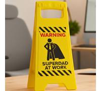 Boxer Gifts Superdad at Work Desk Sign - Best Dad Gift Boxer Gifts Multicolor