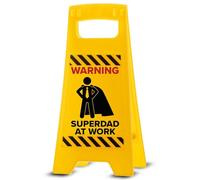 Boxer Gifts Superdad at Work Desk Sign - Best Dad Gift for Father’s Day, Birthday Present from Son & Daughter, Novelty