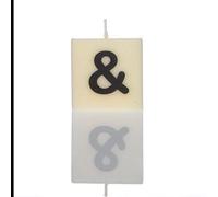 Boxer Gifts "&" Symbol Candle,White,One Size,SP9139