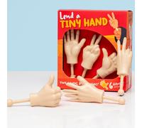 Boxer Gifts Tiny Hands on Sticks Prank - 3pk of Peace, Thumbs Up and Weird Wave - Silly Joke Gifts