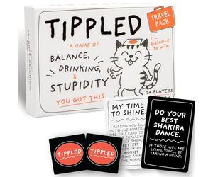 Boxer Gifts Tippled - The Funny Drinking Party Game for Adults, A Game of Balance, Drinking & Stupidity