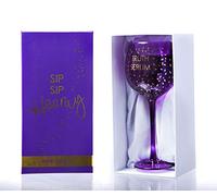 Boxer Gifts Truth Serum Opulent Wine Glass | Fun Novelty Glassware for Her | Birthday Christmas Secret Santa Mother's Day | Gift Boxed | Purple