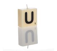 Boxer Gifts U Letter Candle