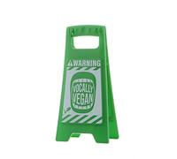 Boxer Gifts Vocally Vegan Warning Sign | Novelty Office Desk Accessory | Funny Secret Santa Gift for Friend Or Colleague
