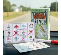 Boxer Gifts Window Bingo Fun Travel Game for Kids Boxer Gifts Multicolor