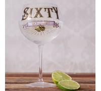 Boxer Gifts Women's 60th Birthday Gin Prohibition Glass Boxer Gifts Multicolor