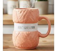 Boxer Gifts Women's Don't Give a Yarn Knitting Mug - Gifts for Knitters in Peach Boxer Gifts Peach