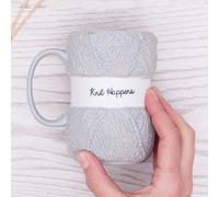 Boxer Gifts Novelty Knitting Gift Mug - Knit Happens - For Women Or Man - Mugs Hold 12oz of Tea or Coffee - Cool Knit Accessories, Grey