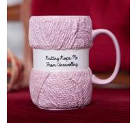 Boxer Gifts Women's Knitting Keeps Me From Unravelling' Knit Mug Boxer Gifts Multicolor