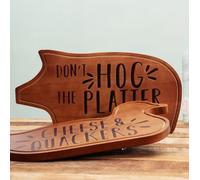 Wooden Charcuterie Board - Hog the Platter Boxer Gifts Multi One Size