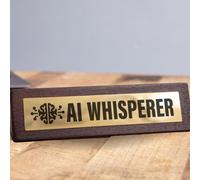 Boxer Gifts AI Whisperer Novelty Desk Sign - Funny Office Gift for Colleague Secret Santa - Joke Artificial Intelligence ChatGPT Accessories