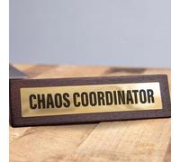 Boxer Gifts Chaos Coordinator Novelty Desk Sign - Funny Manager Gift for Your Boss and Colleagues Secret Santa - Novelty Work Accessories