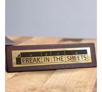 Boxer Gifts Wooden Desk Sign - Freak in the Sheets Boxer Gifts Multicolor
