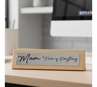 Boxer Gifts Wooden Desk Sign - Mum Fixer of Everything Boxer Gifts Multicolor