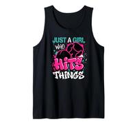 Boxer Girl Just a Girl Who Hits Things Boxing Girl Tank Top