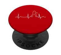 Boxer Heartbeat Line Design Boxing Lover Fitness Training PopSockets Adhesive PopGrip