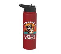 Boxer It was Me I Let Him Out Boxer Stainless Steel Insulated Water Bottle