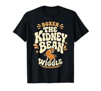Boxer Kidney Bean Wiggle Funny Dog Owner Value Graphic T-Shirt, Men, Black, XL