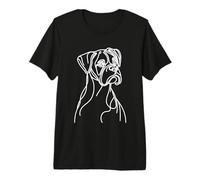 Boxer Line Art Dog Owner Premium T-Shirt