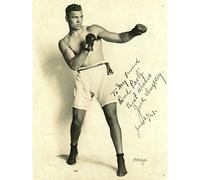 Boxer Mauler Jack Dempsey Autographed Studio Photo Art Print Canvas Premium Wall Decor Poster Mural