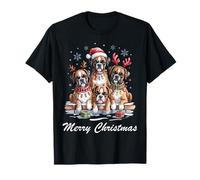 Boxer Merry Christmas Funny Dog Lovers Holiday Pajama T-Shirt