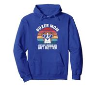 Boxer Mom Just Like A Regular Mom But Better Dog Boxers Dogs Pullover Hoodie, Adult Unisex, Royal Blue, Small