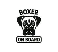 Boxer On Board CAR VAN DECAL STICKER