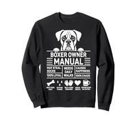 Boxer Owner Manual Boxer Dog Lover Funny Sweatshirt