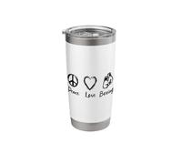 Boxer Peace Love Boxing Stainless Steel Insulated Tumbler