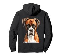 Boxer Pet Dog Owner Watercolor Full Face Art Design Gift Pullover Hoodie