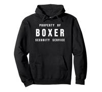 Boxer Property Of Security Service Dad Mom Canine Dog Lover Pullover Hoodie