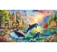 Boxer-Puppy-in-Autumn-Garden 1000 Piece Educational Game Decompression Puzzle Recycled Paper Fun Present & Activity for Home for Wall Decoration and Gifts 38x26/1000pcs