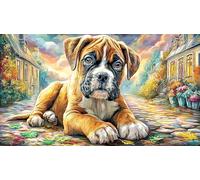 Boxer Puzzle Game 1000 Piece Recycled Paper Impossible Hard Difficult Challenging for Women, Gifts for Men for Decompression 38x52/1000pcs