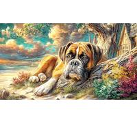 Boxer Puzzle Game 1000 Piece Recycled Paper Impossible Hard Difficult Challenging for Women, Gifts for Men for Decompression 38x52/1000pcs