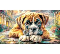 Boxer Puzzle Game 1000 Piece Recycled Paper Impossible Hard Difficult Challenging for Women, Gifts for Men for Decompression 38x52/1000pcs