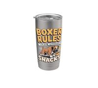 Boxer Rules Walks, Wiggles & Snacks Stainless Steel Insulated Tumbler