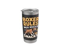 Boxer Rules Walks, Wiggles & Snacks Stainless Steel Insulated Tumbler
