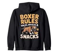 Boxer Rules Walks, Wiggles & Snacks Zip Hoodie
