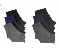 Boxer Short Men’s Cotton Elastane Fitted Underwear Everyday Wear Breathable Boxers that Combines Style with Comfort Suitable for Leisure And Sports (Pack of 6) (Black/Navy/Grey, L)