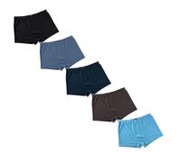 Boxer Shorts for Men Mens 5 Piece Boxer Briefs Set Day & Night Comfort Underwear with Wide Waistband Breathable Underwear Soft Pants Thigh Support Quick Dry Multipack (Black+6 Colors), XL-6XL UK