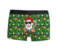 Boxer Shorts Funny Novelty, Funny Underwear for Men, Printed Underwear with Comfortable Breathable Boxers Novelty Elk Shorts Trunks for Birthday Christmas Xmas Party