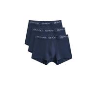 GANT Mens Slim Fit Cotton Jersey Trunks 3-Pack - 410 Marine
