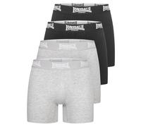 Lonsdale Men's East Challow Boxer Shorts, Black/Marl Grey, L