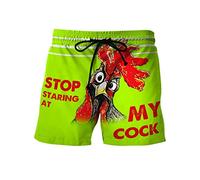 Boxer Shorts Men- Boxer Trunks Shorts Underwear Funny Designer Boxer Shorts Mens Funny Novelty Shorts for Birthday Christmas Xmas Party Green